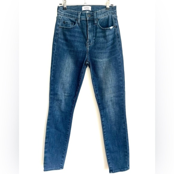 pistola Denim - PISTOLA Women Denim Riley Mid-Rise Relaxed Jeans Straight Leg Spandex Size 25